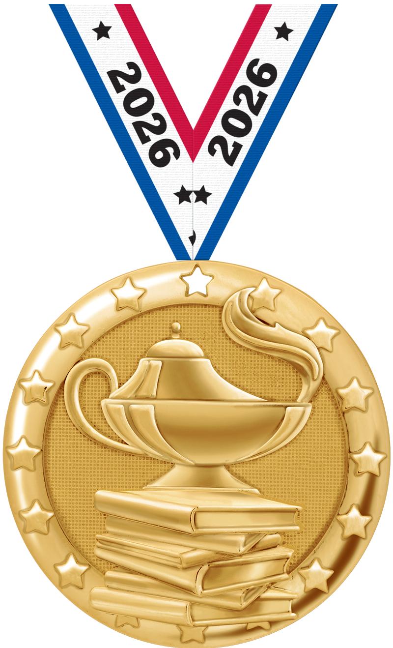 2" BLAZE SCHOLASTIC MDL GLD