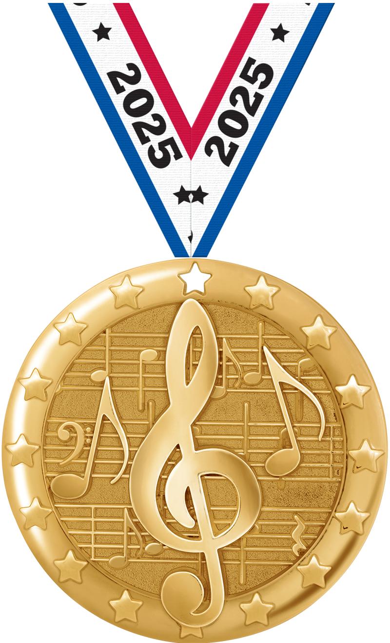 2" BLAZE MUSIC MDL GLD