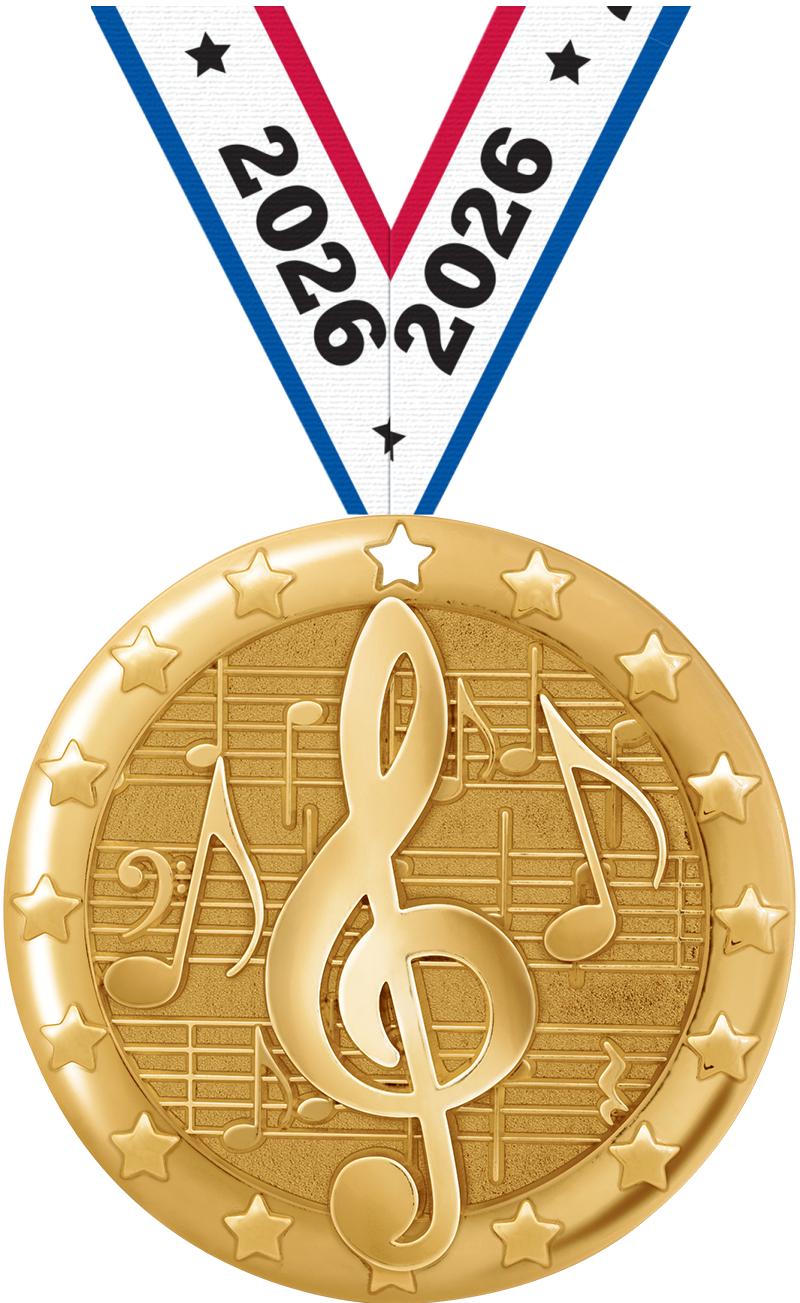 2" BLAZE MUSIC MDL GLD