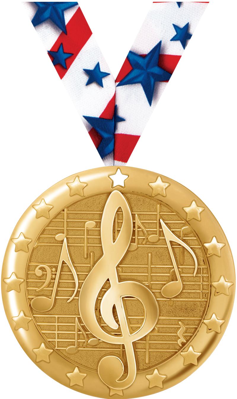 2" BLAZE MUSIC MDL GLD