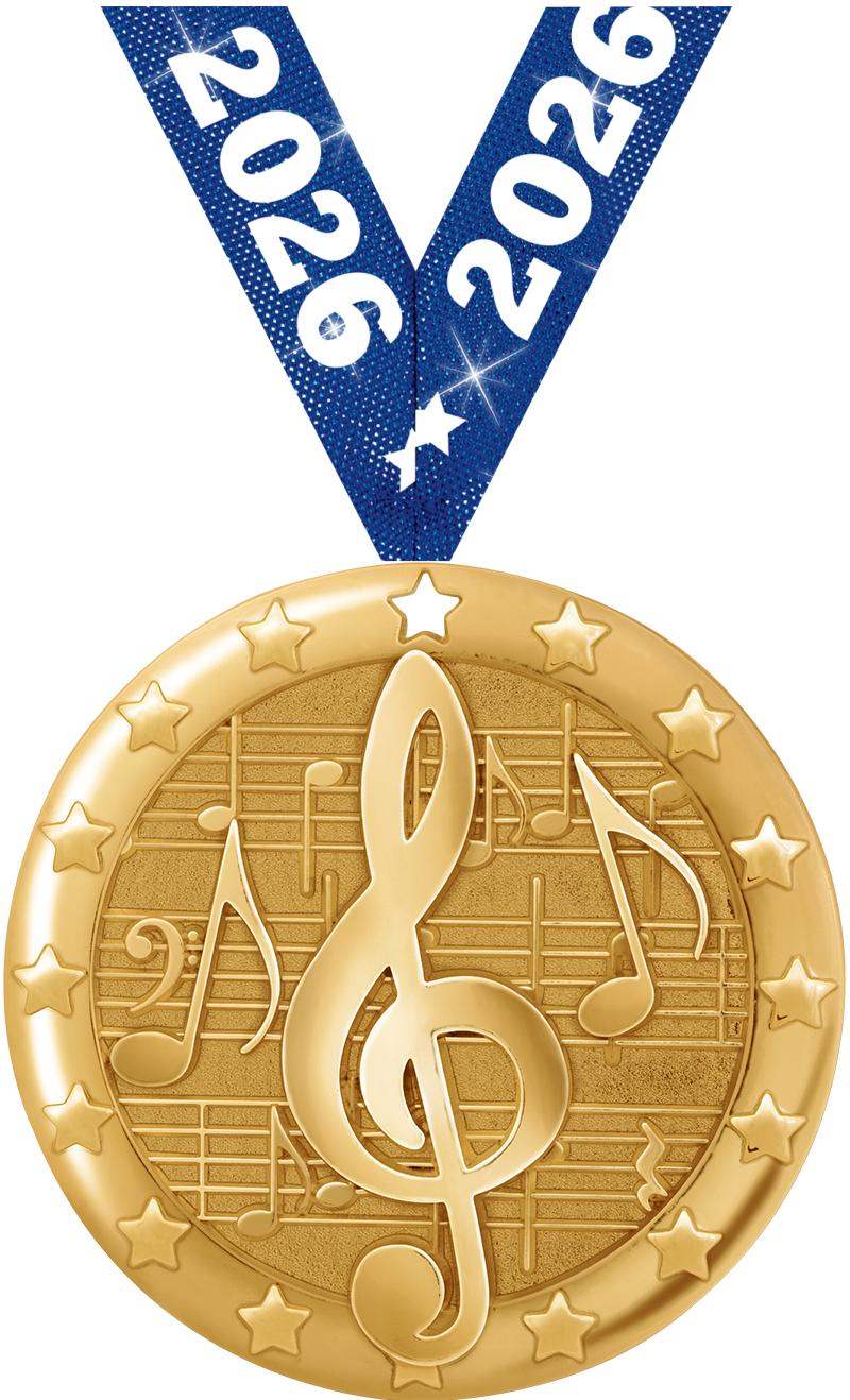 2" BLAZE MUSIC MDL GLD