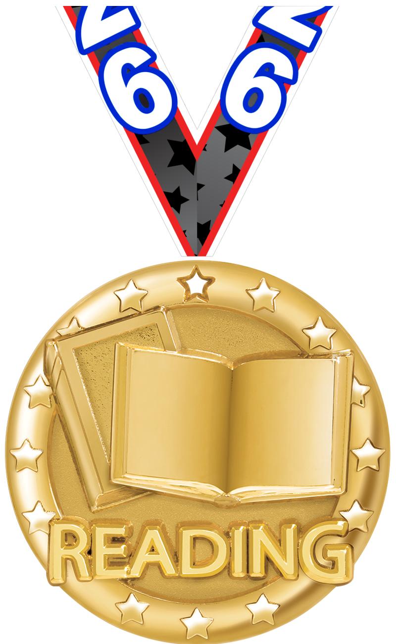 2" BLAZE READING MEDAL GOLD