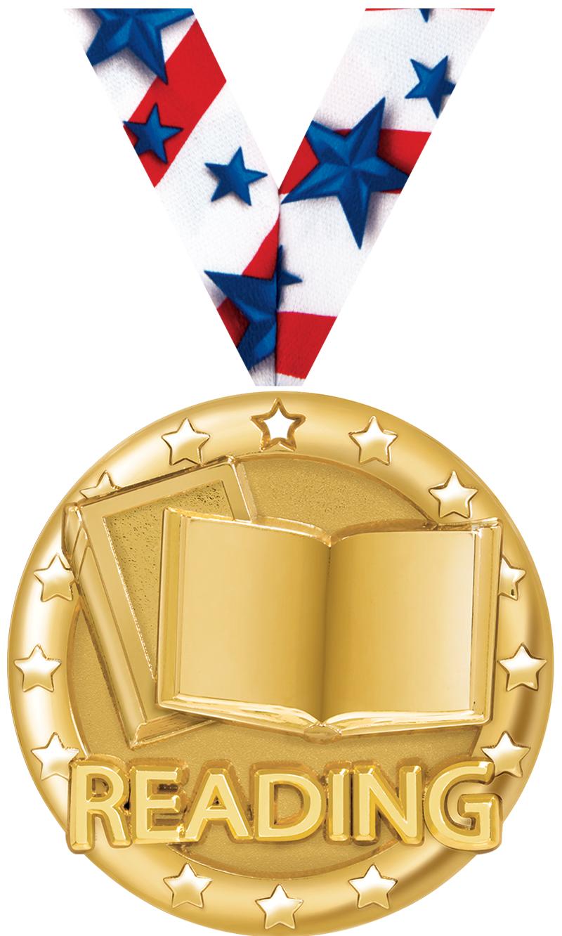 2" BLAZE READING MEDAL GOLD
