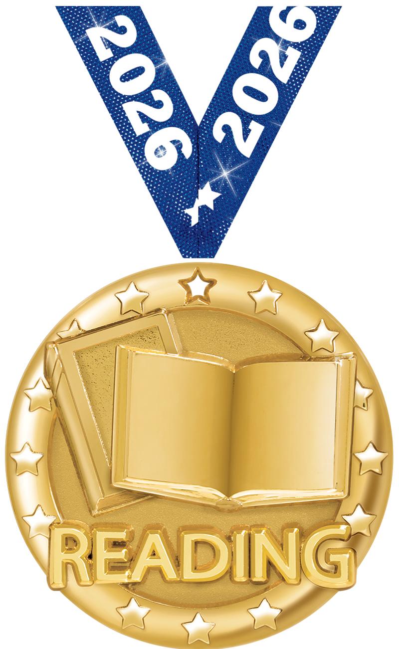 2" BLAZE READING MEDAL GOLD