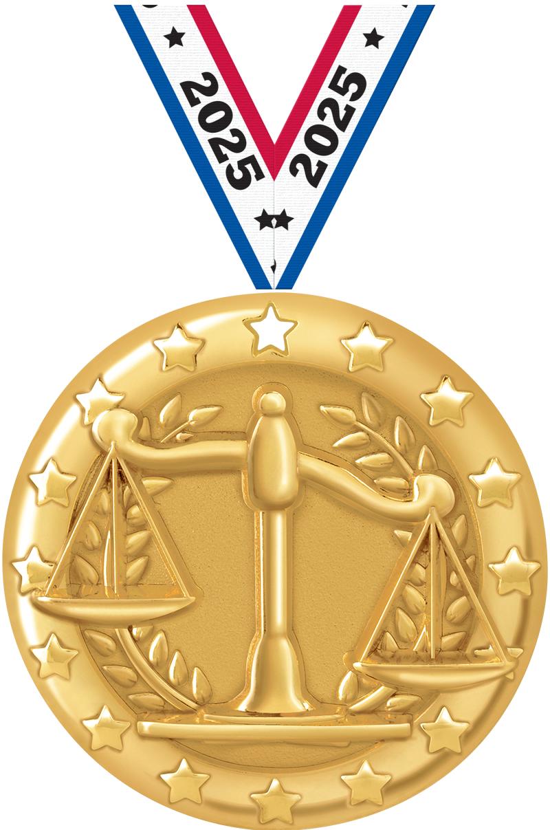 2"BLAZE JUSTICE SCALE MDL GOLD