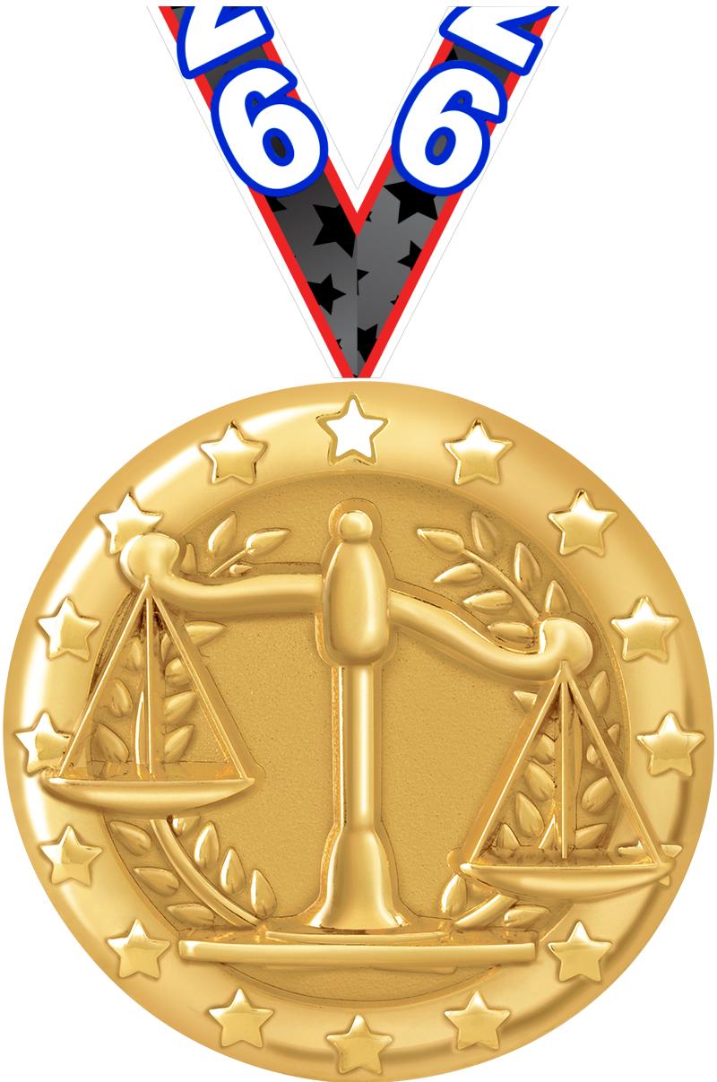 2"BLAZE JUSTICE SCALE MDL GOLD