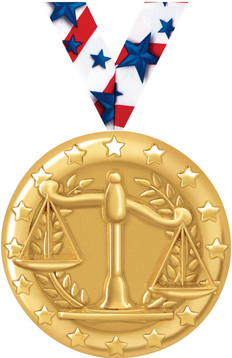 2"BLAZE JUSTICE SCALE MDL GOLD