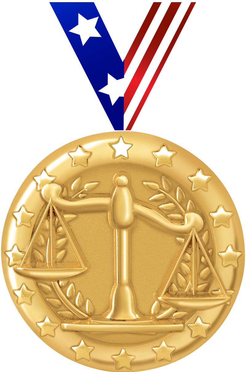 2"BLAZE JUSTICE SCALE MDL GOLD