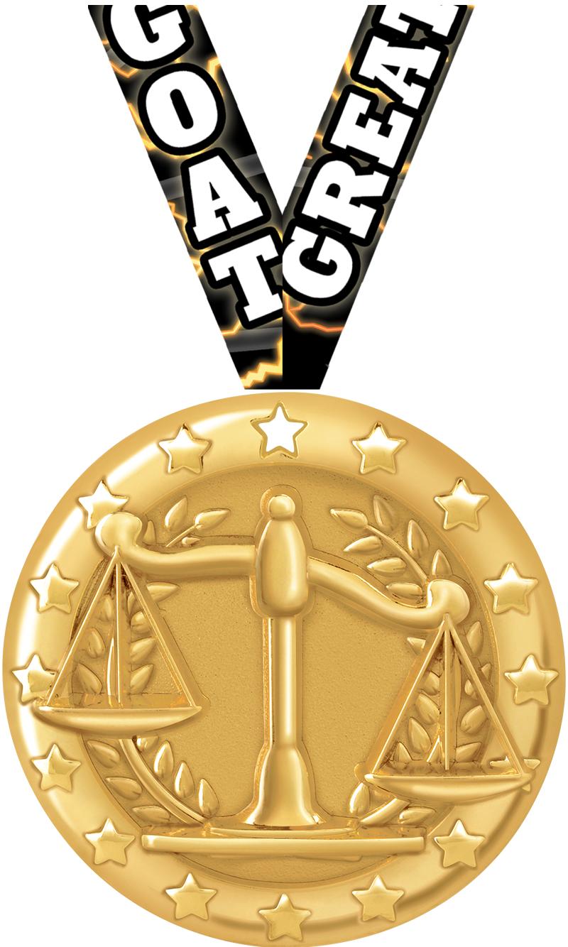 2"BLAZE JUSTICE SCALE MDL GOLD