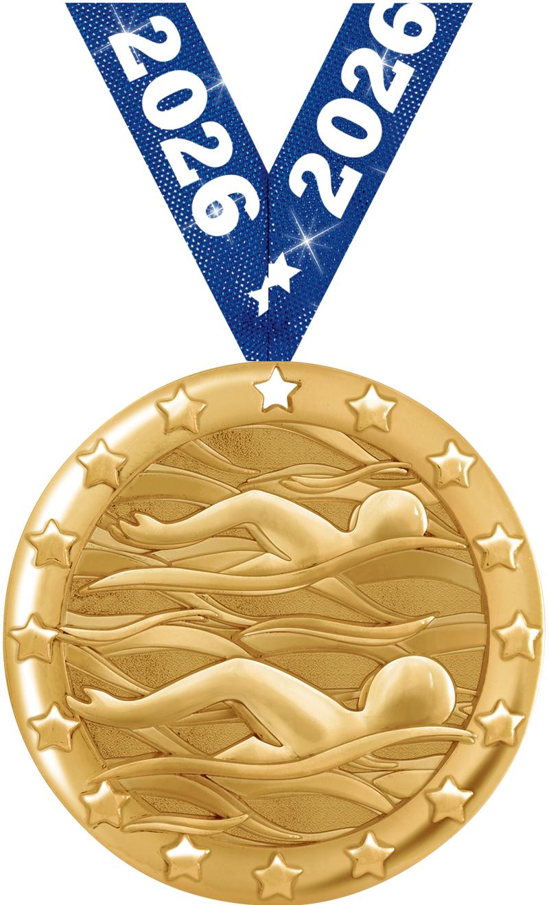 2" BLAZE SWIMMING MDL GLD