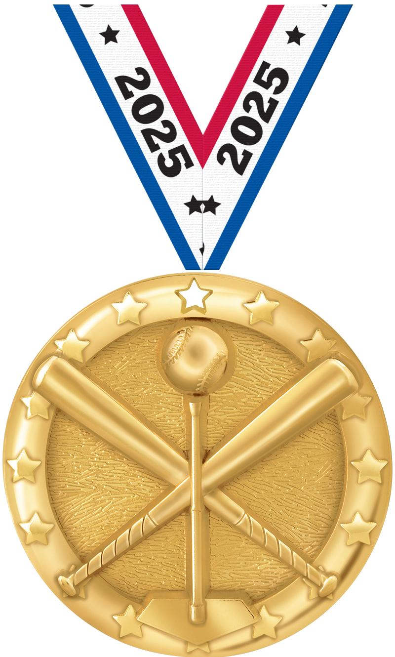 2"BLAZE T-BALL MEDAL GOLD
