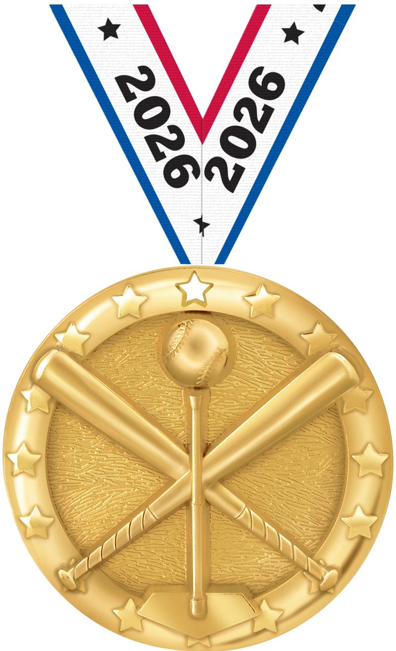 2"BLAZE T-BALL MEDAL GOLD
