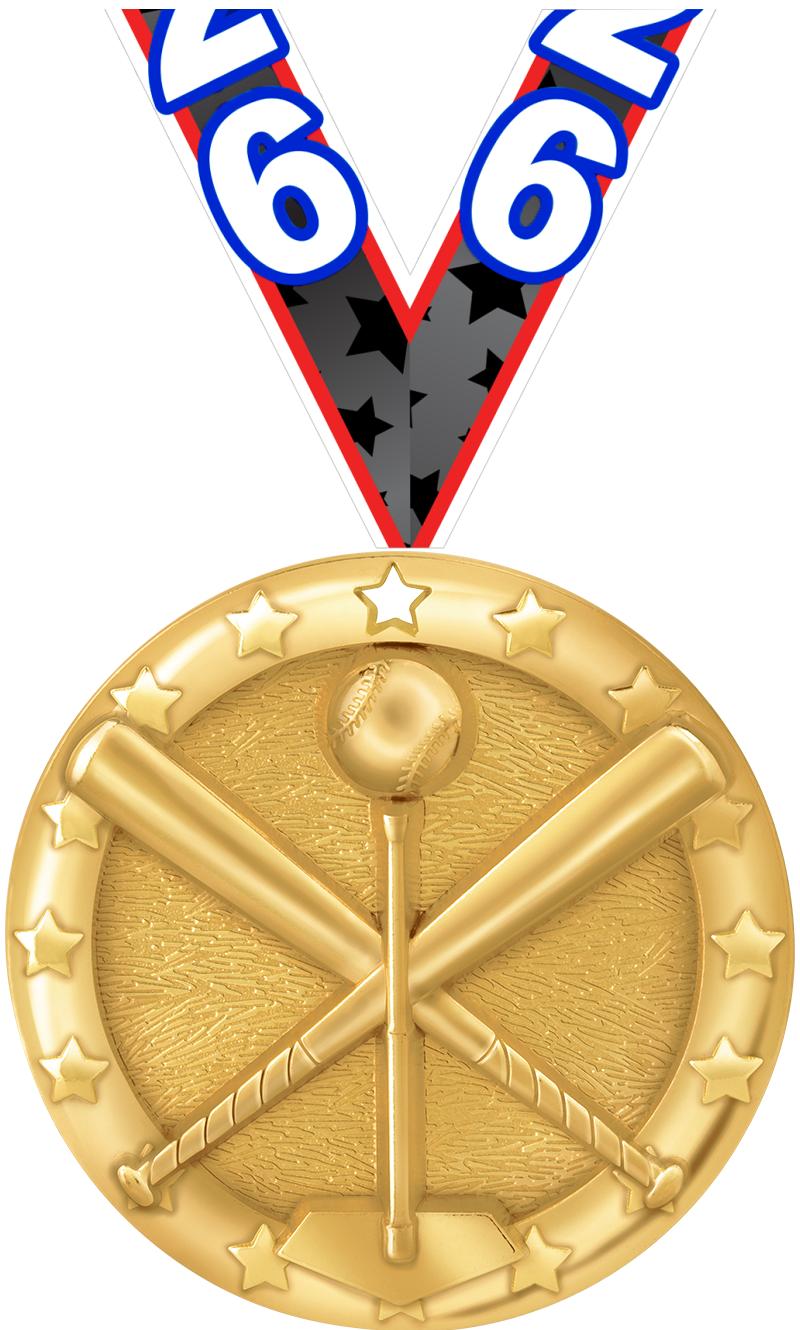 2"BLAZE T-BALL MEDAL GOLD