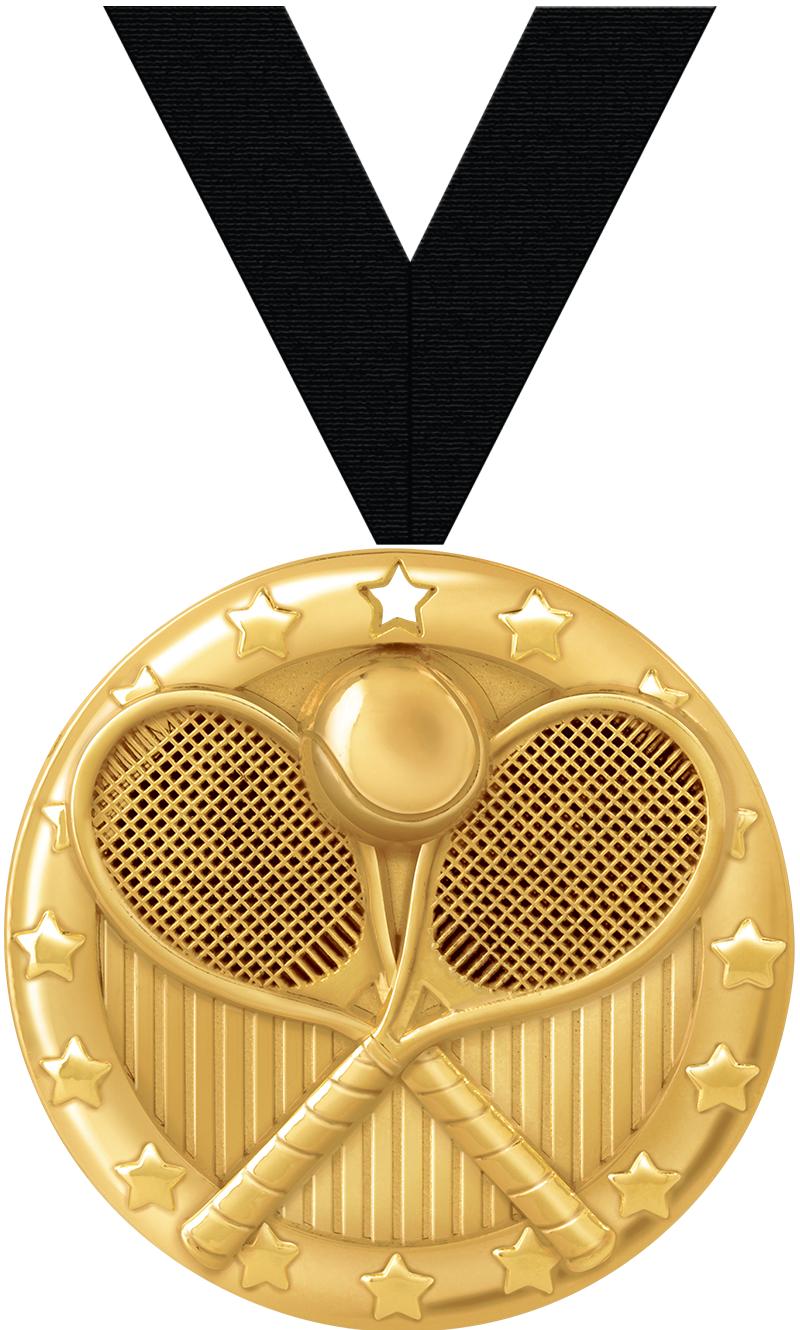 2"BLAZE TENNIS MEDAL GOLD