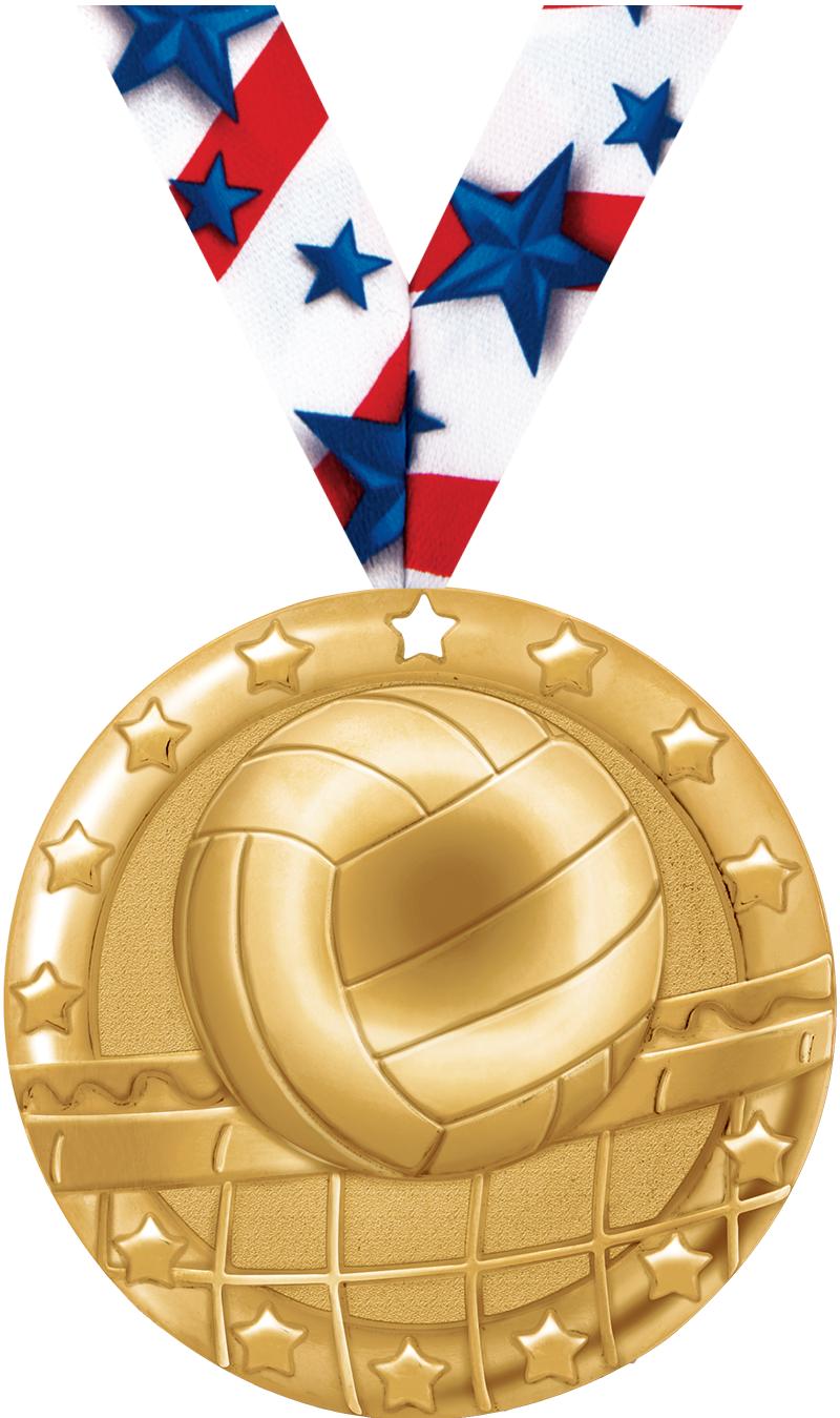 2" BLAZE VOLLEYBALL MDL GLD