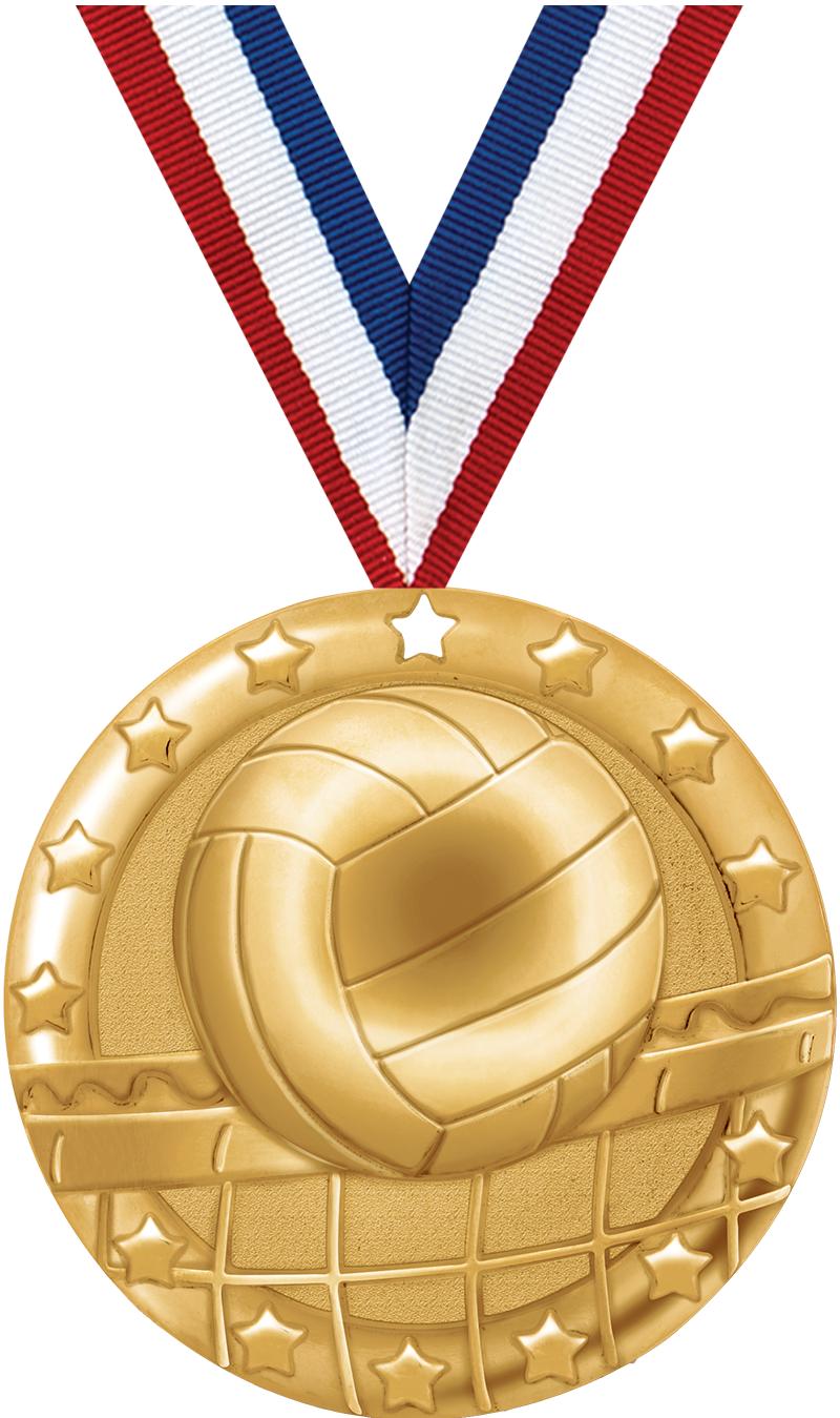 2" BLAZE VOLLEYBALL MDL GLD