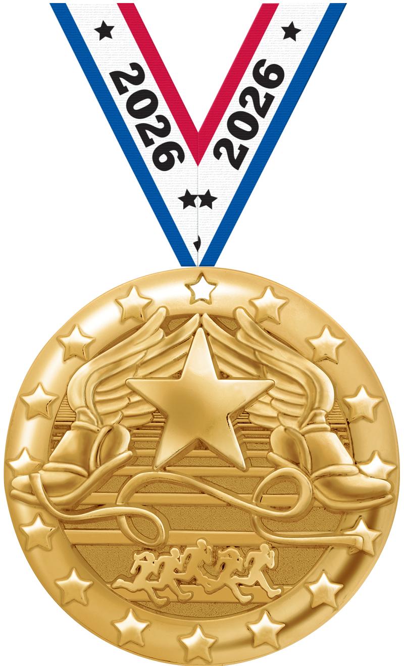 2" BLAZE WINGED FOOT MDL GLD