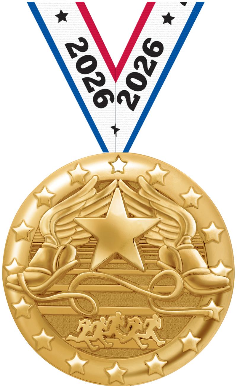 2" BLAZE WINGED FOOT MDL GLD