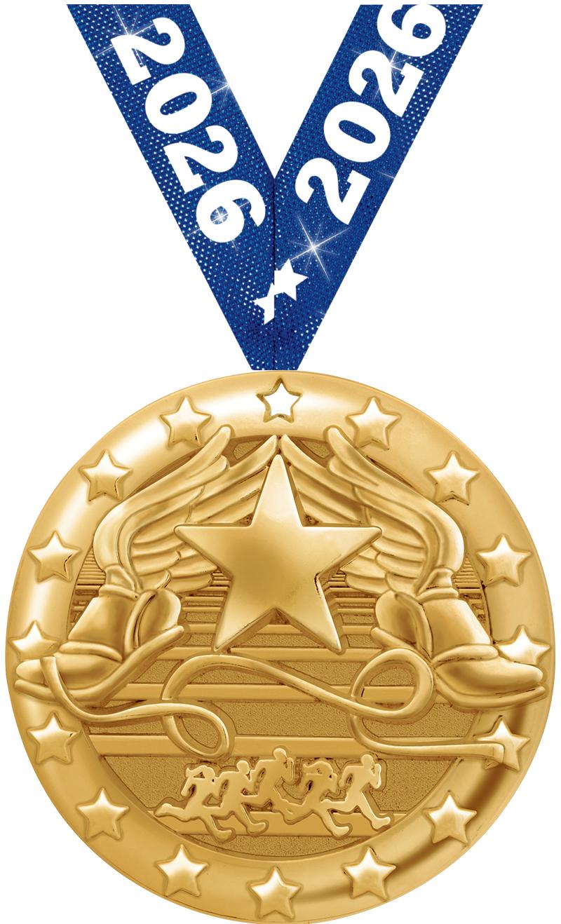 2" BLAZE WINGED FOOT MDL GLD