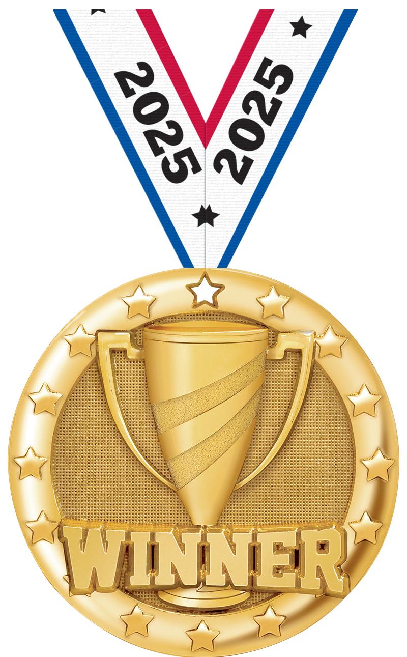 2" BLAZE WINNER MEDAL GOLD
