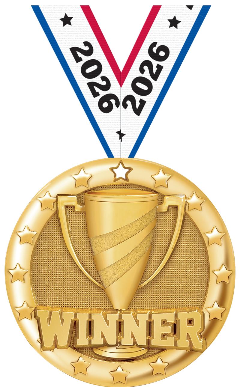2" BLAZE WINNER MEDAL GOLD