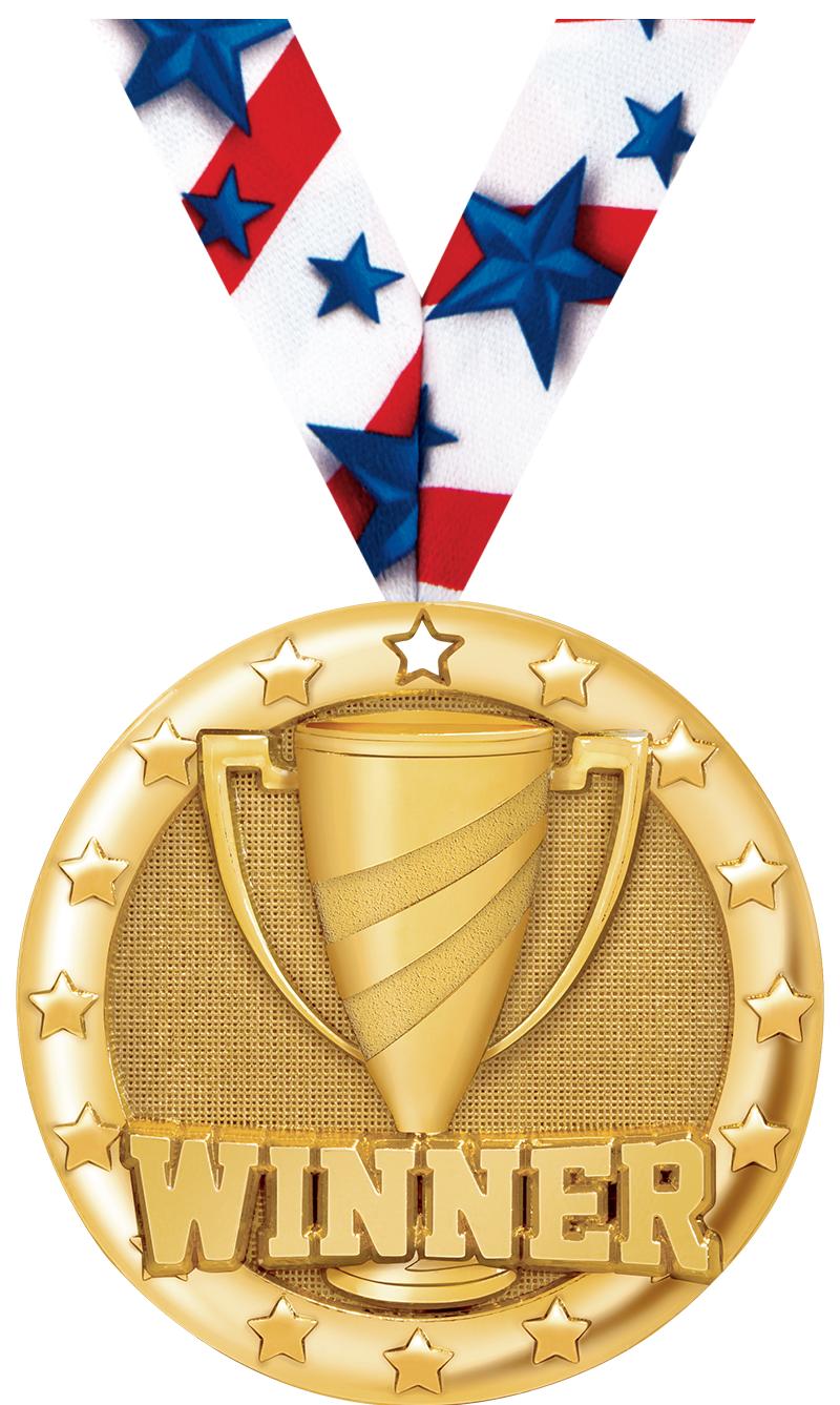 2" BLAZE WINNER MEDAL GOLD