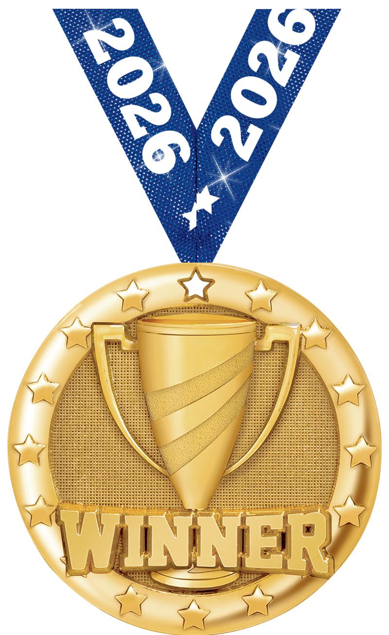 2" BLAZE WINNER MEDAL GOLD