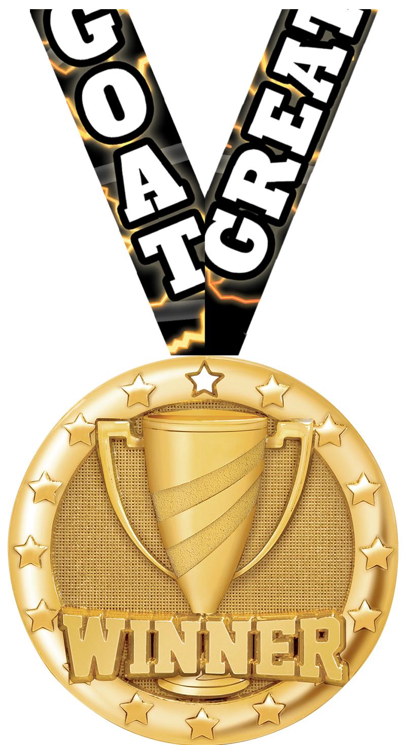 2" BLAZE WINNER MEDAL GOLD