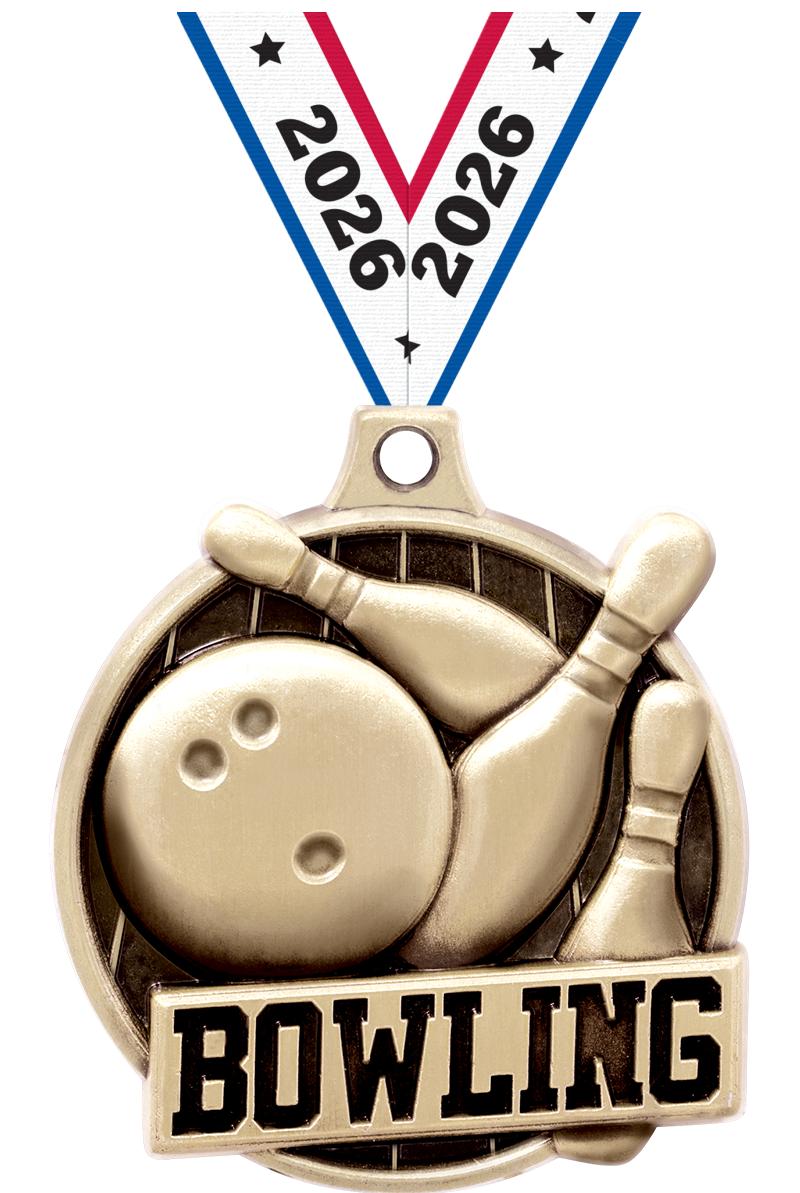 1.5"3D CHALLENGER BOWLING GOLD