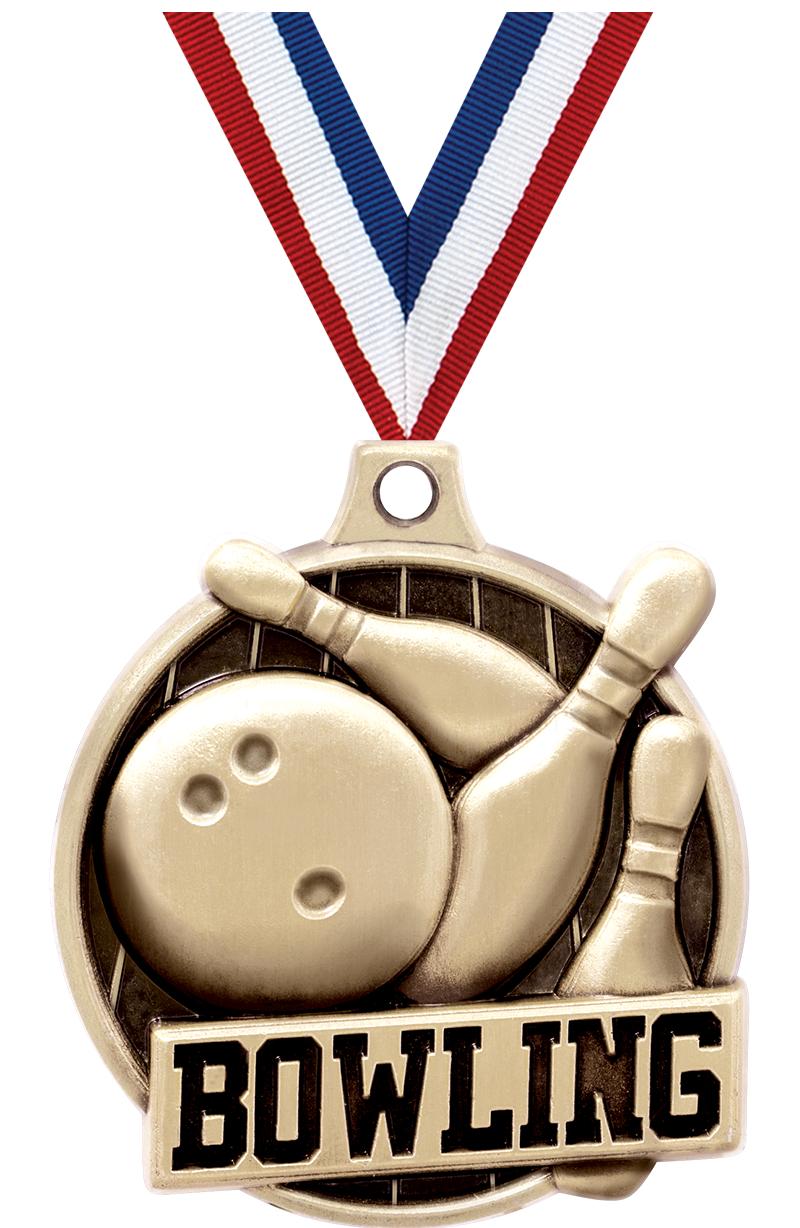 1.5"3D CHALLENGER BOWLING GOLD