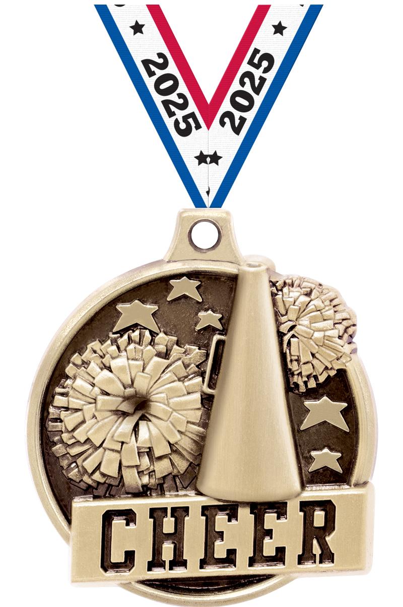 1.5"3D CHALLENGER CHEER GOLD