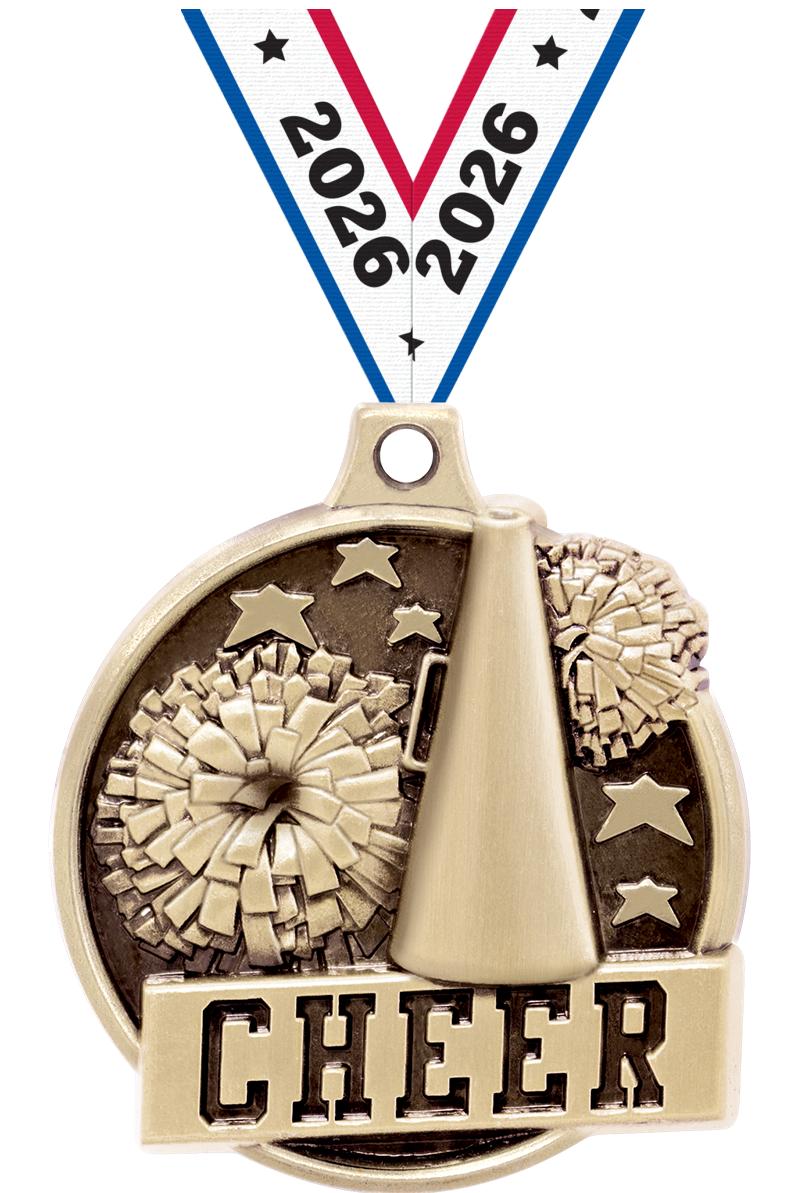 1.5"3D CHALLENGER CHEER GOLD