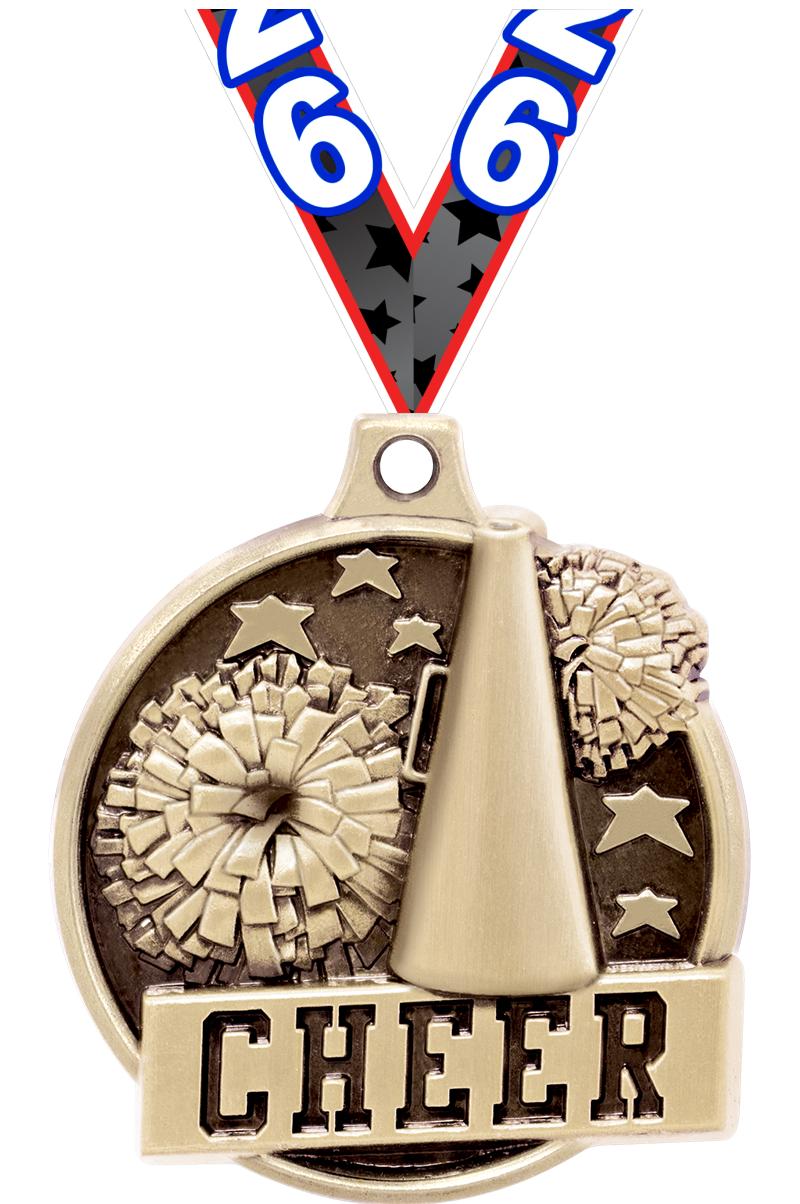 1.5"3D CHALLENGER CHEER GOLD
