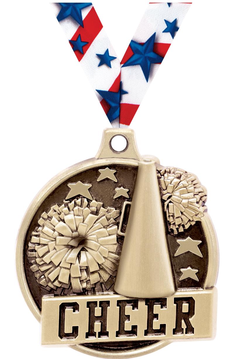 1.5"3D CHALLENGER CHEER GOLD