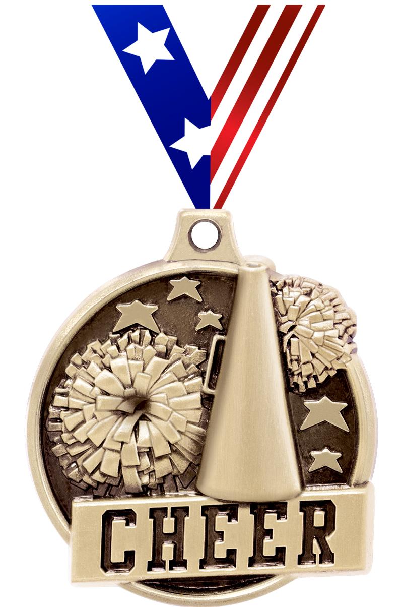 1.5"3D CHALLENGER CHEER GOLD