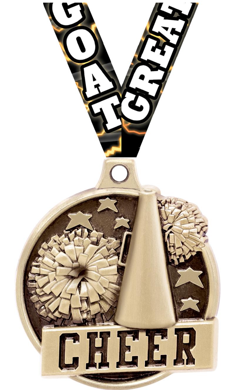 1.5"3D CHALLENGER CHEER GOLD
