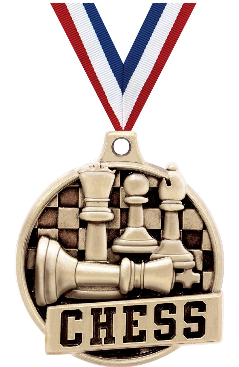 1.5"3D CHALLENGER CHESS GOLD