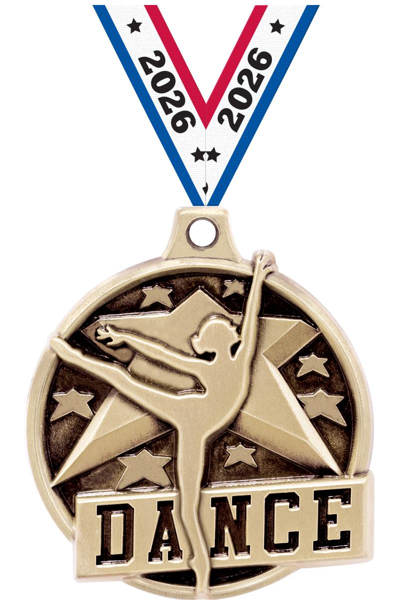 1.5"3D CHALLENGER DANCE GOLD