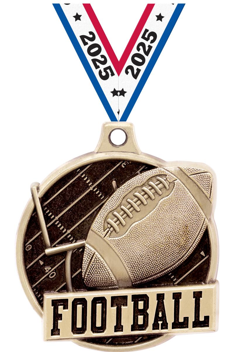 1.5"3D CHALLENGER FOOTBALL GLD