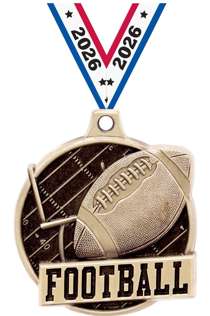 1.5"3D CHALLENGER FOOTBALL GLD