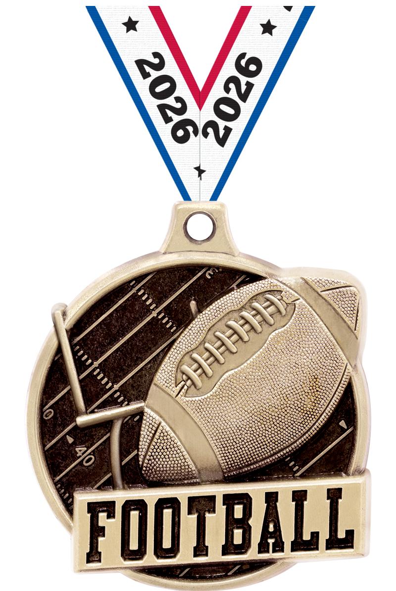 1.5"3D CHALLENGER FOOTBALL GLD