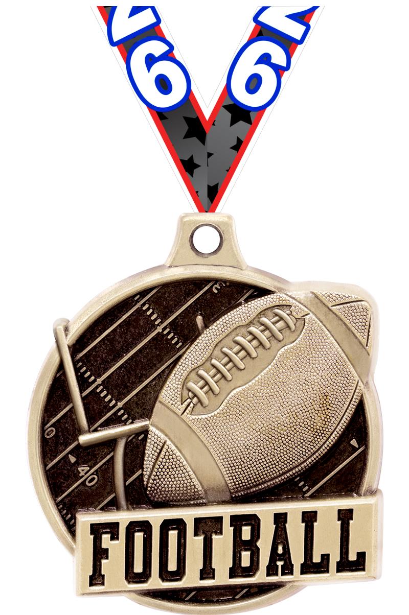 1.5"3D CHALLENGER FOOTBALL GLD