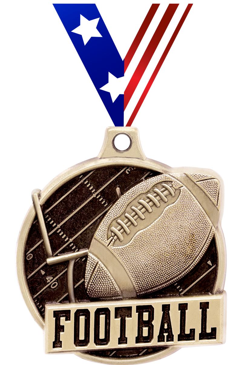 1.5"3D CHALLENGER FOOTBALL GLD