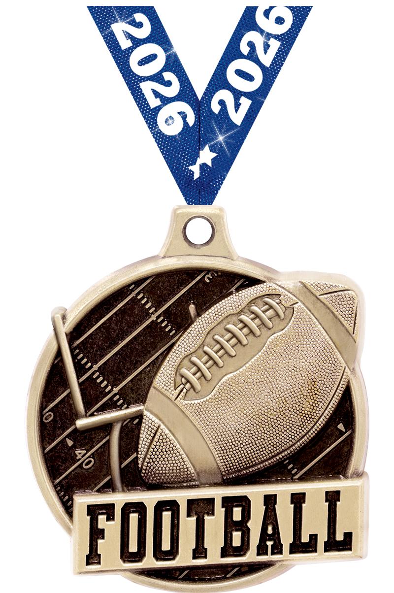 1.5"3D CHALLENGER FOOTBALL GLD