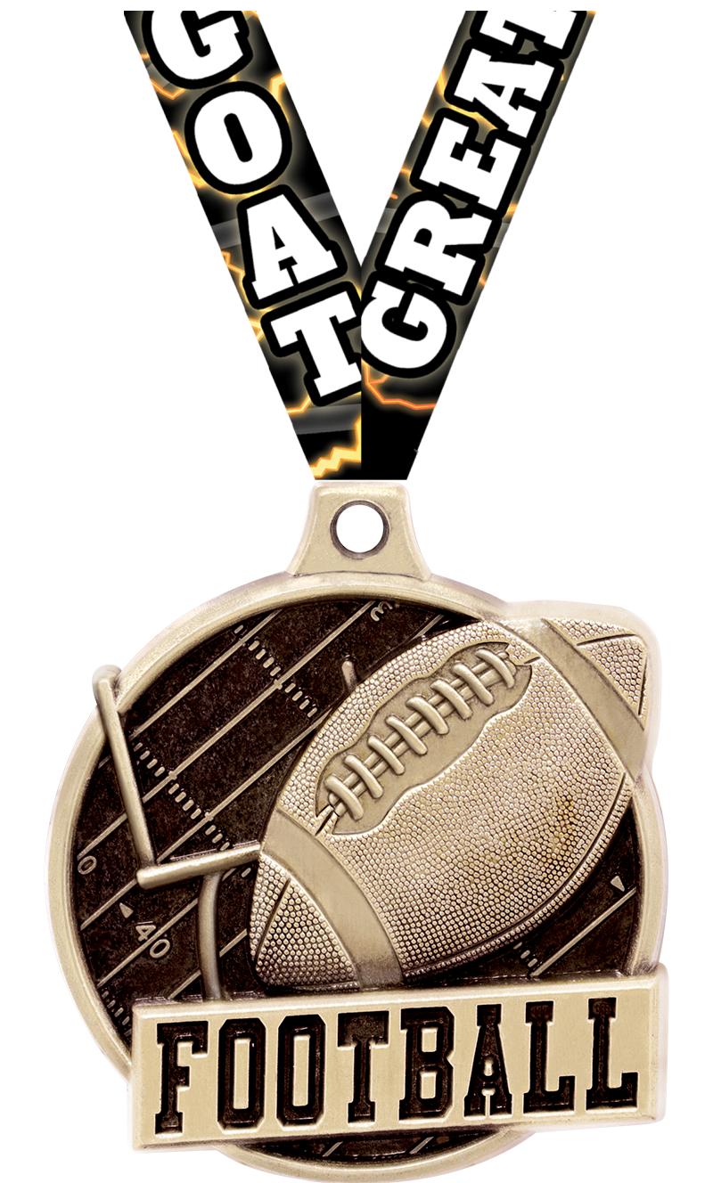 1.5"3D CHALLENGER FOOTBALL GLD