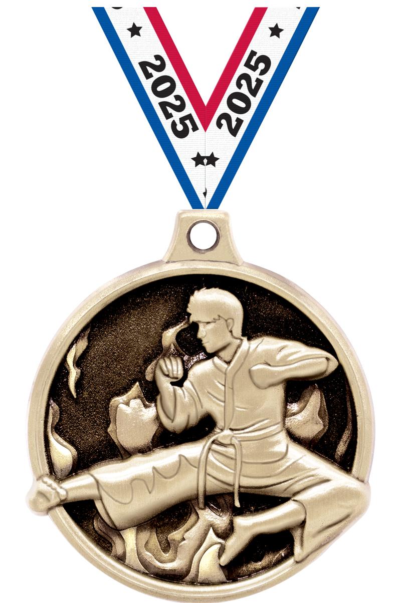 1.5"3D CHALLNGR MARTIAL ART GD