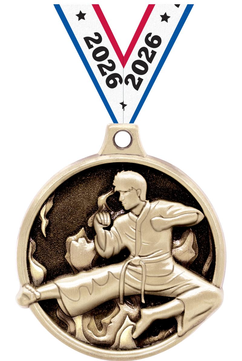 1.5"3D CHALLNGR MARTIAL ART GD