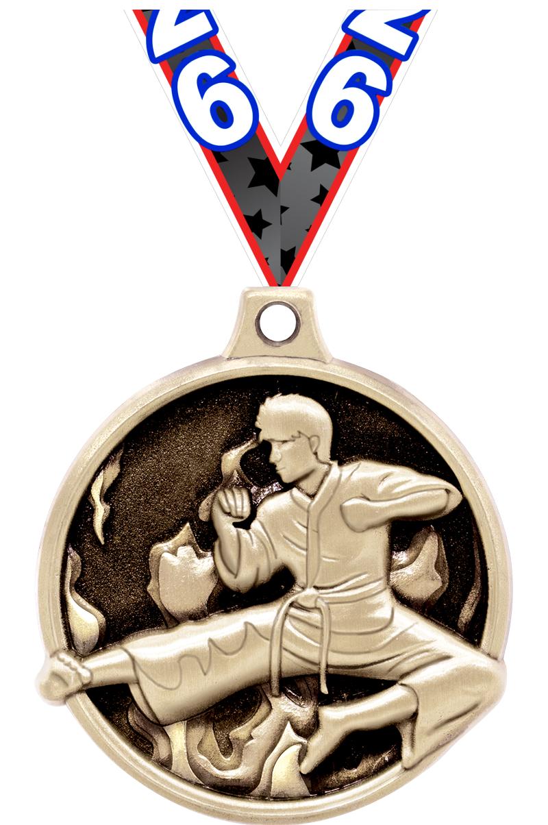 1.5"3D CHALLNGR MARTIAL ART GD