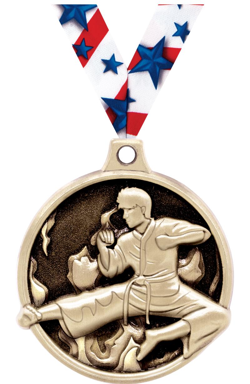 1.5"3D CHALLNGR MARTIAL ART GD