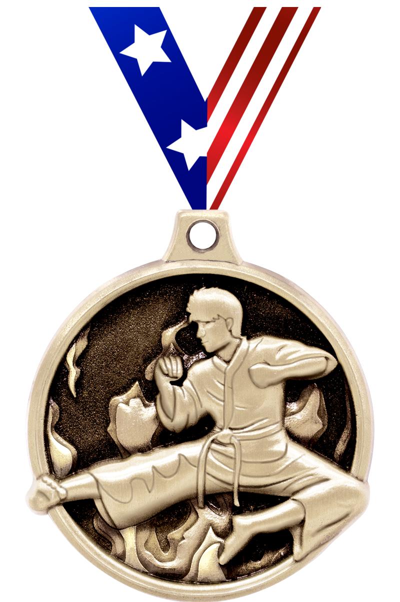 1.5"3D CHALLNGR MARTIAL ART GD